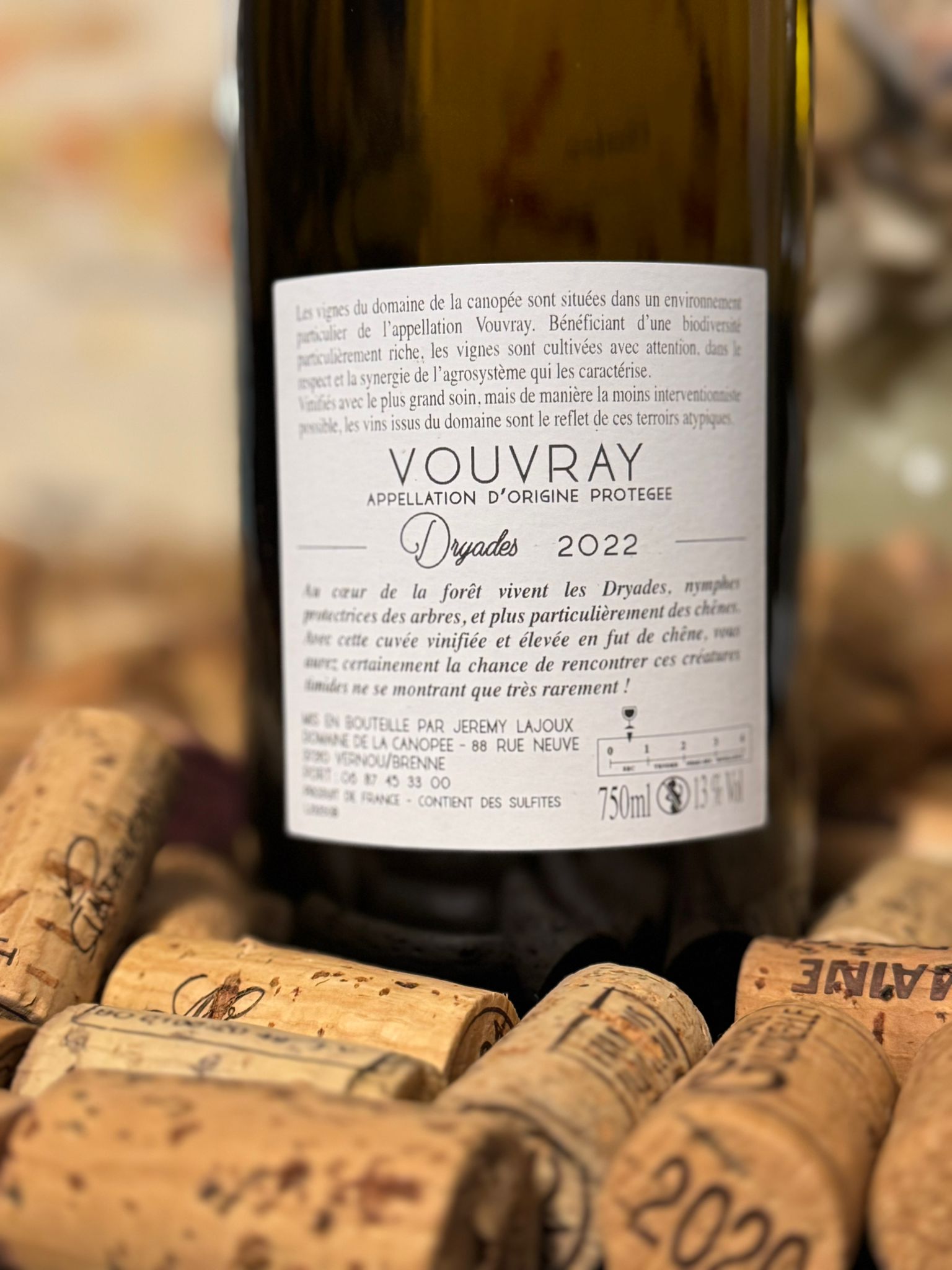 vouvray sec "clairière" 2022 domaine de la canopée vouvray sec "clairière" 2022 domaine de la canopée