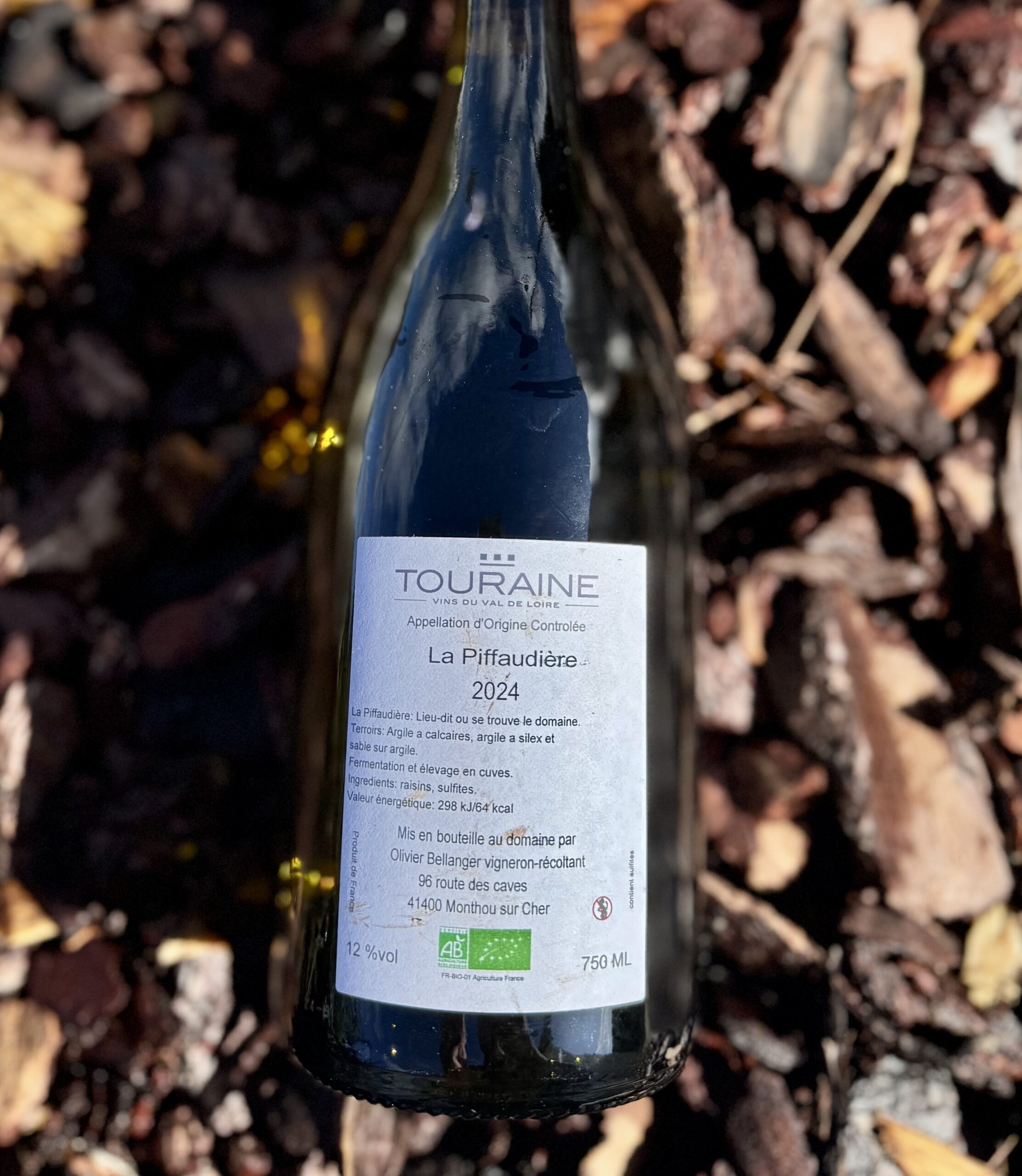 aop touraine "pif" 2024 domaine de la piffaudière aop touraine "pif" 2024 domaine de la piffaudière