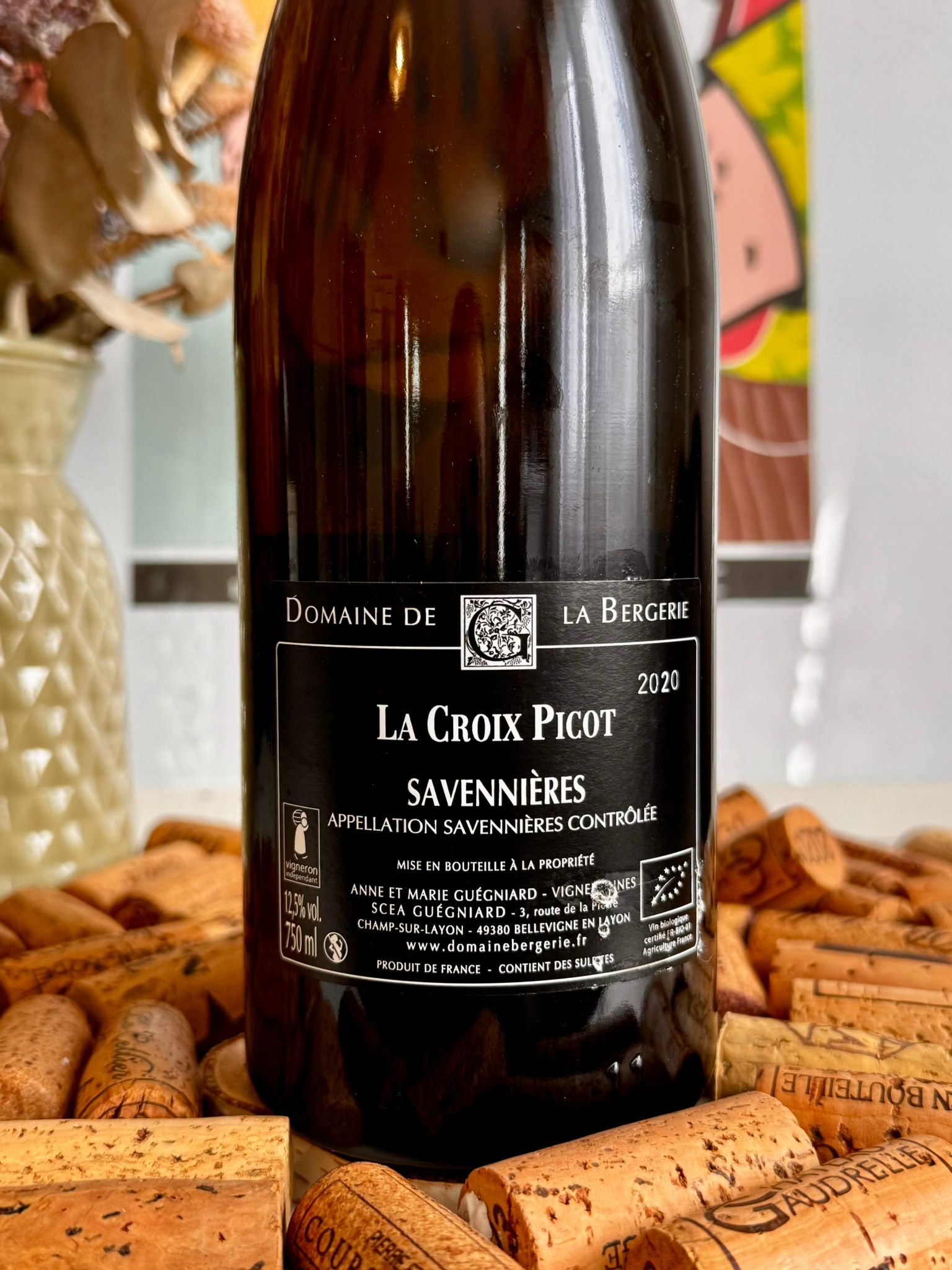 aop savennières "la croix picot" 2020 domaine de la bergerie aop savennières "la croix picot" 2020 domaine de la bergerie