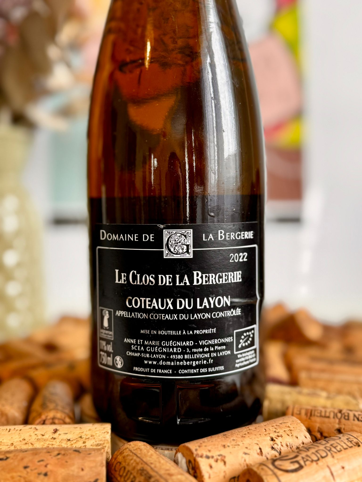 aoc côteaux du layon "le clos de la bergerie" 2022 domaine de la bergerie aoc côteaux du layon "le clos de la bergerie" 2022 domaine de la bergerie