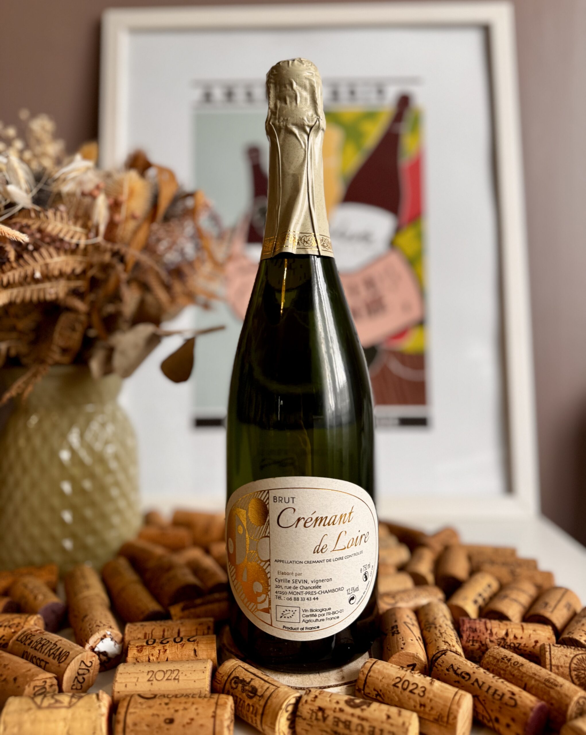 aoc crémant de loire non dosé 2020 cyrille sevin aoc crémant de loire non dosé 2020 cyrille sevin