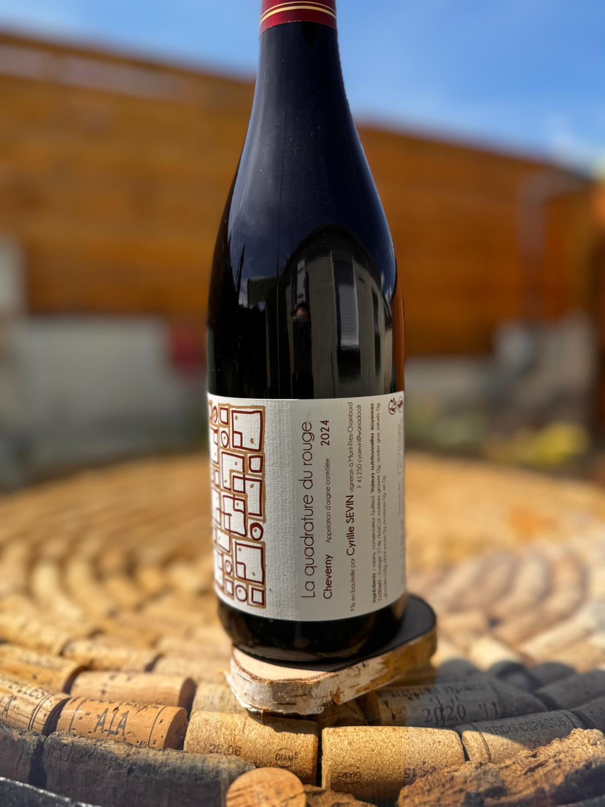 aoc cheverny rouge "la quadrature du rouge" 2024 cyrille sevin aoc cheverny rouge "la quadrature du rouge" 2024 cyrille sevin